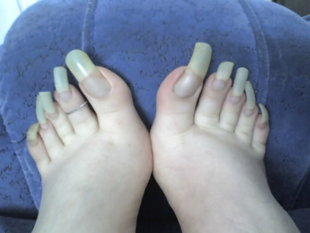 Hunky My long toenails
