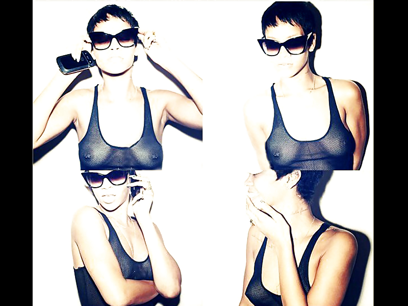 Rihanna See-Through Top in Unapologetic Photoshoot Outtakes #18088277