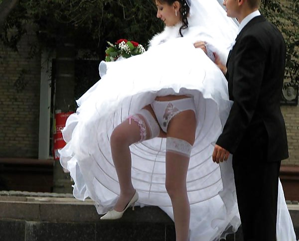 Upskirt bride #9530156