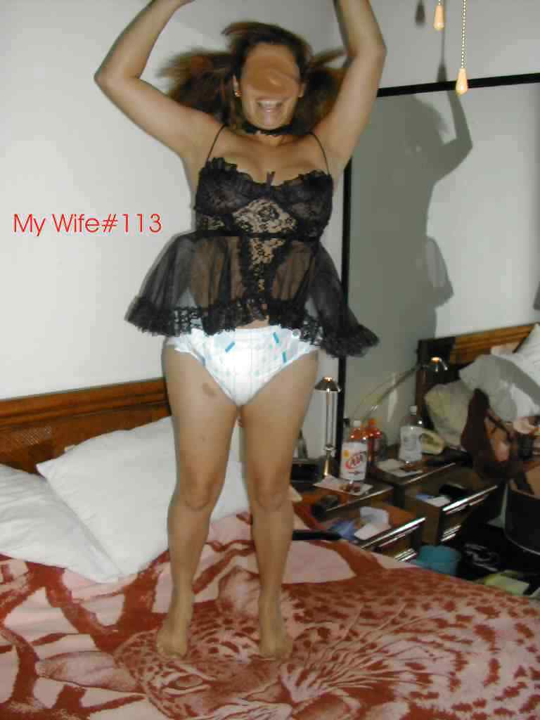 Sexy Wife Wear Diaper #4116045