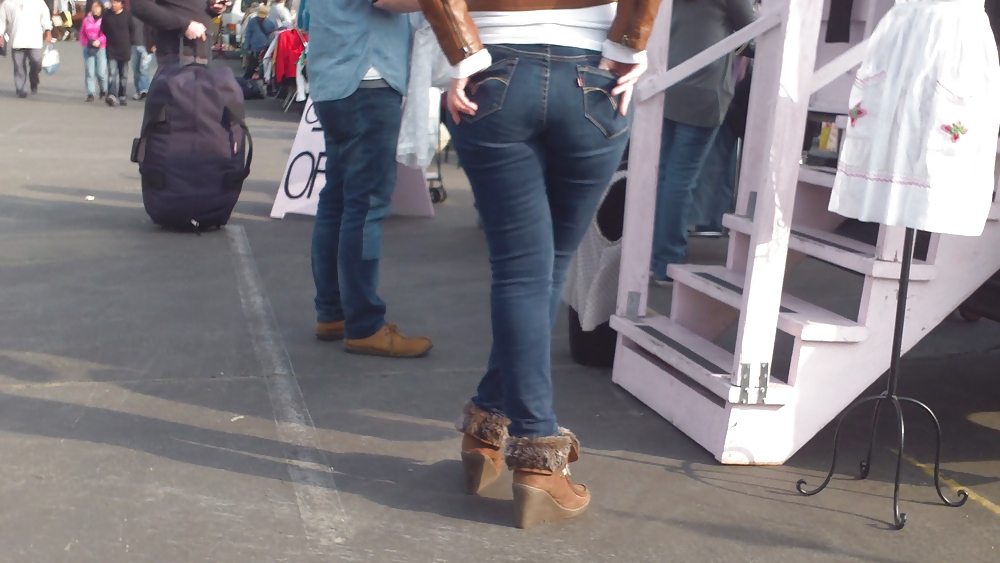 Sexy teen ass & butts in jeans  #8590755