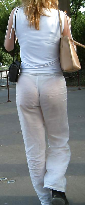 sexy bums in linen pants #16841982