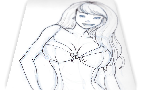 3D -Cartoon-0033- JackAnita's Art-Nude gal. -5- no color #17264610
