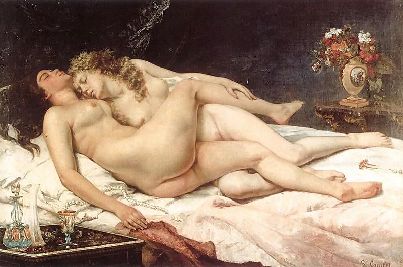 Painted Ero and Porn Art 20 - Gustave Courbet #8264425