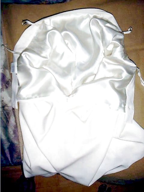 Withe Skirt and Satin lining #12346890