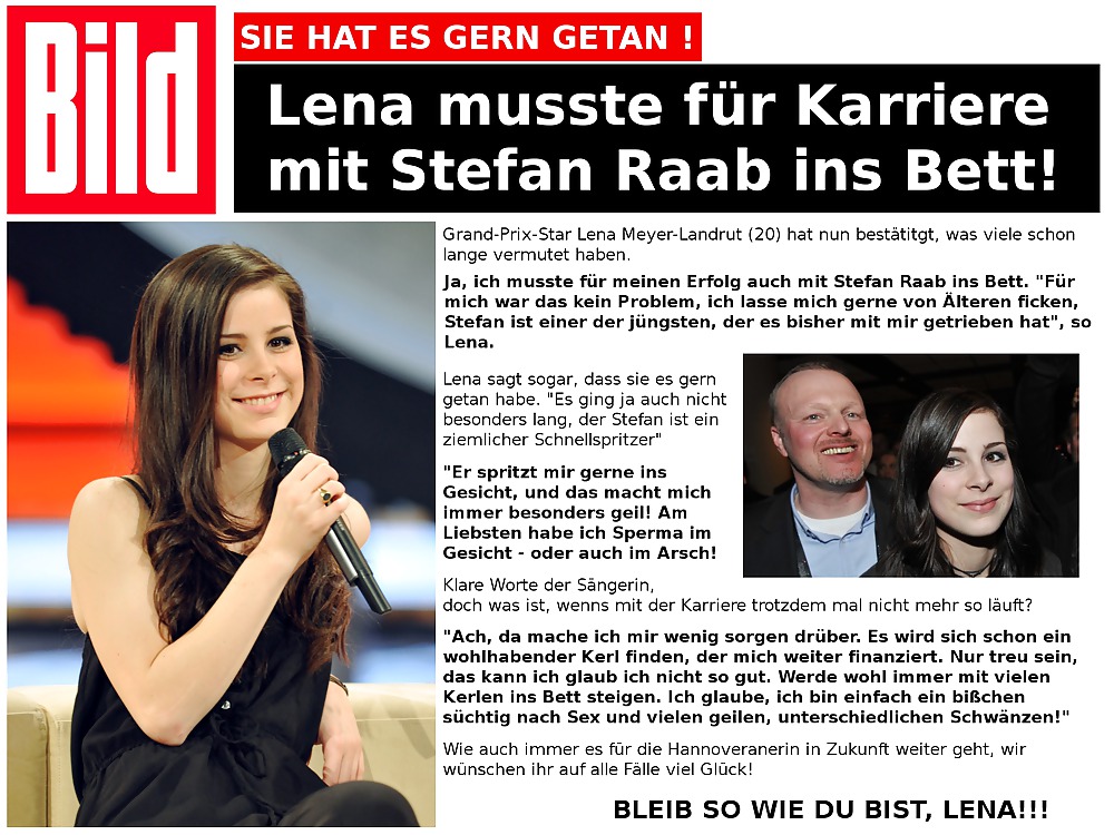 Bild Captions Celebrities German - please disclose and fee