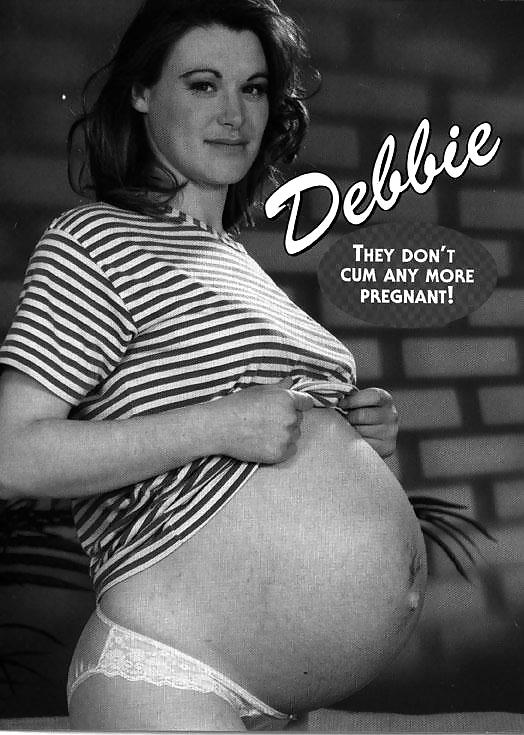 Brunette Debbie is very pregnant #17082411