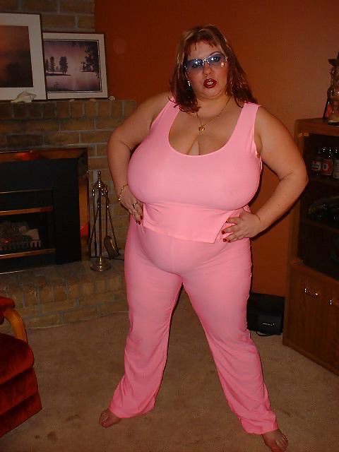 MILF BBW posing in her living room at X-mas #13064132