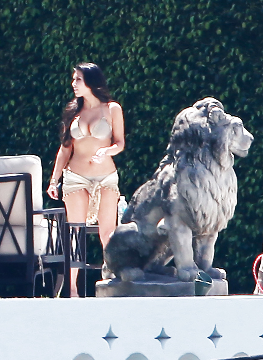 Kim Kardashian Candids Bikini à Miami #2105399