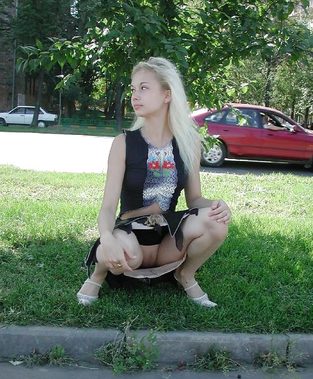 Girls showing her cute pussies - N. C.  #8858580