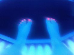 Tanning Bed Toes