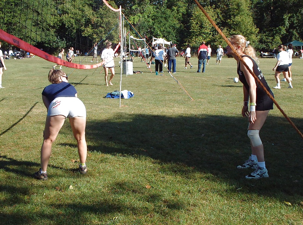 Volleyball Spandex Teenagers Ass Shorts Sport #18321003