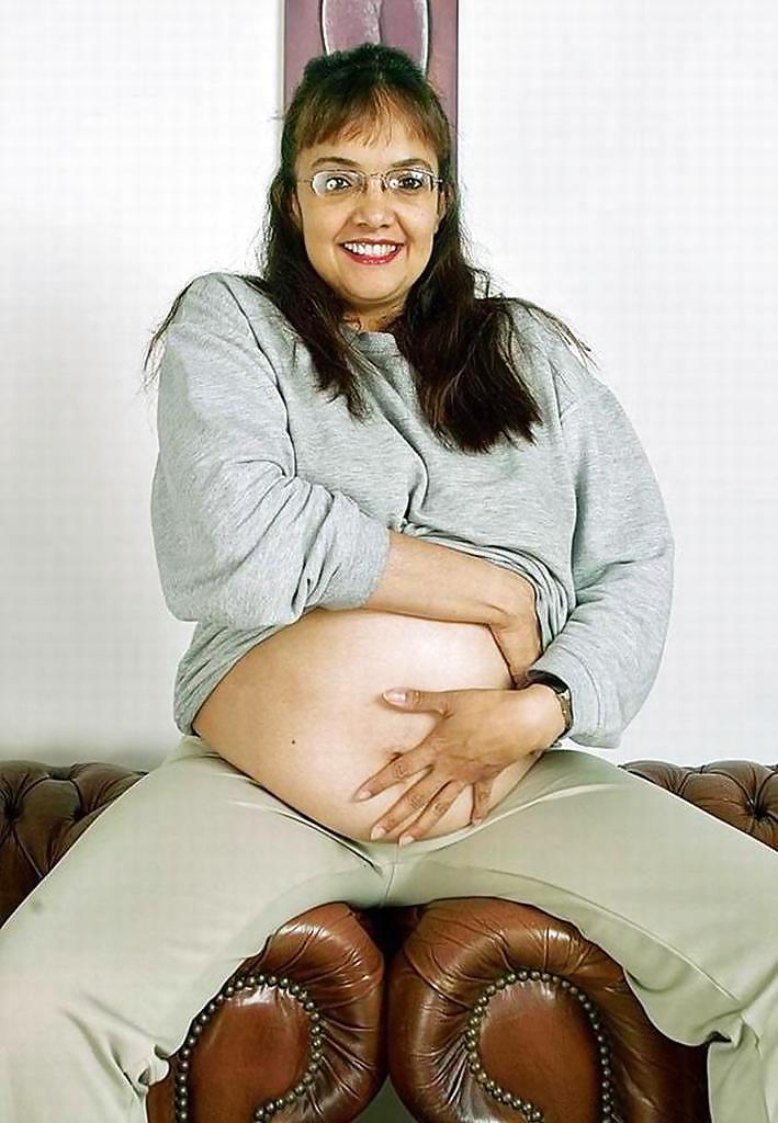 Pregnant Lady With Glasses #9631881