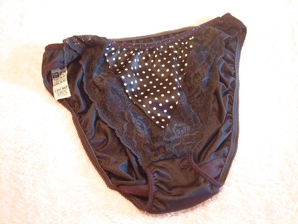 Blue nylon panty cum