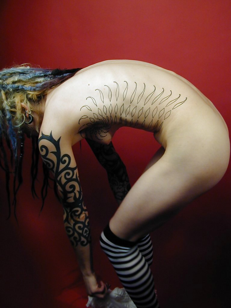 Tattooed goth girl #3060296