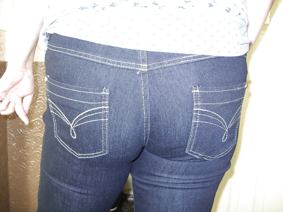 Wifes lovely ass in jeans #15156919