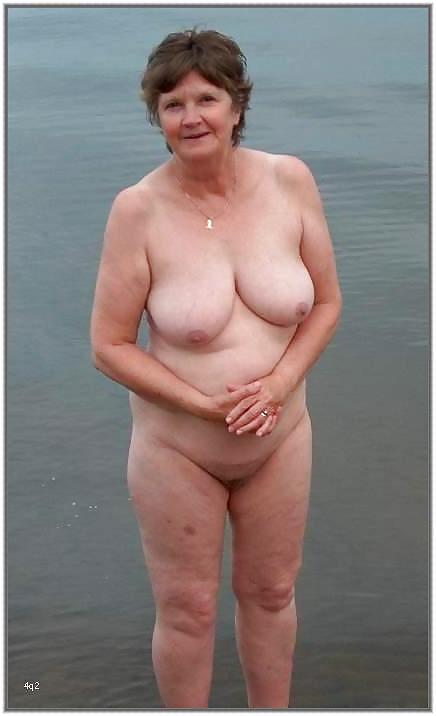 Grandma naked outdoor 01. #13032549