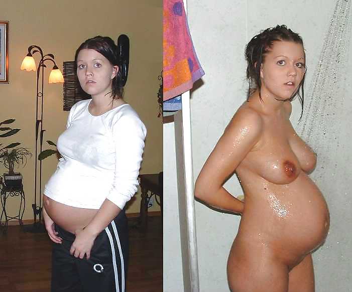 Pregnant Amateurs - Dressed & Undressed 4 #6570091