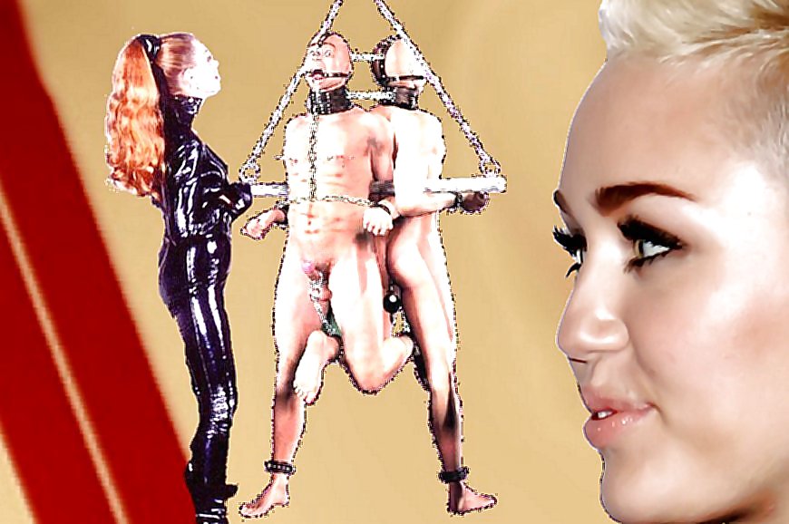 Miley and Antoniette Femdoms with Slaves  #18537561