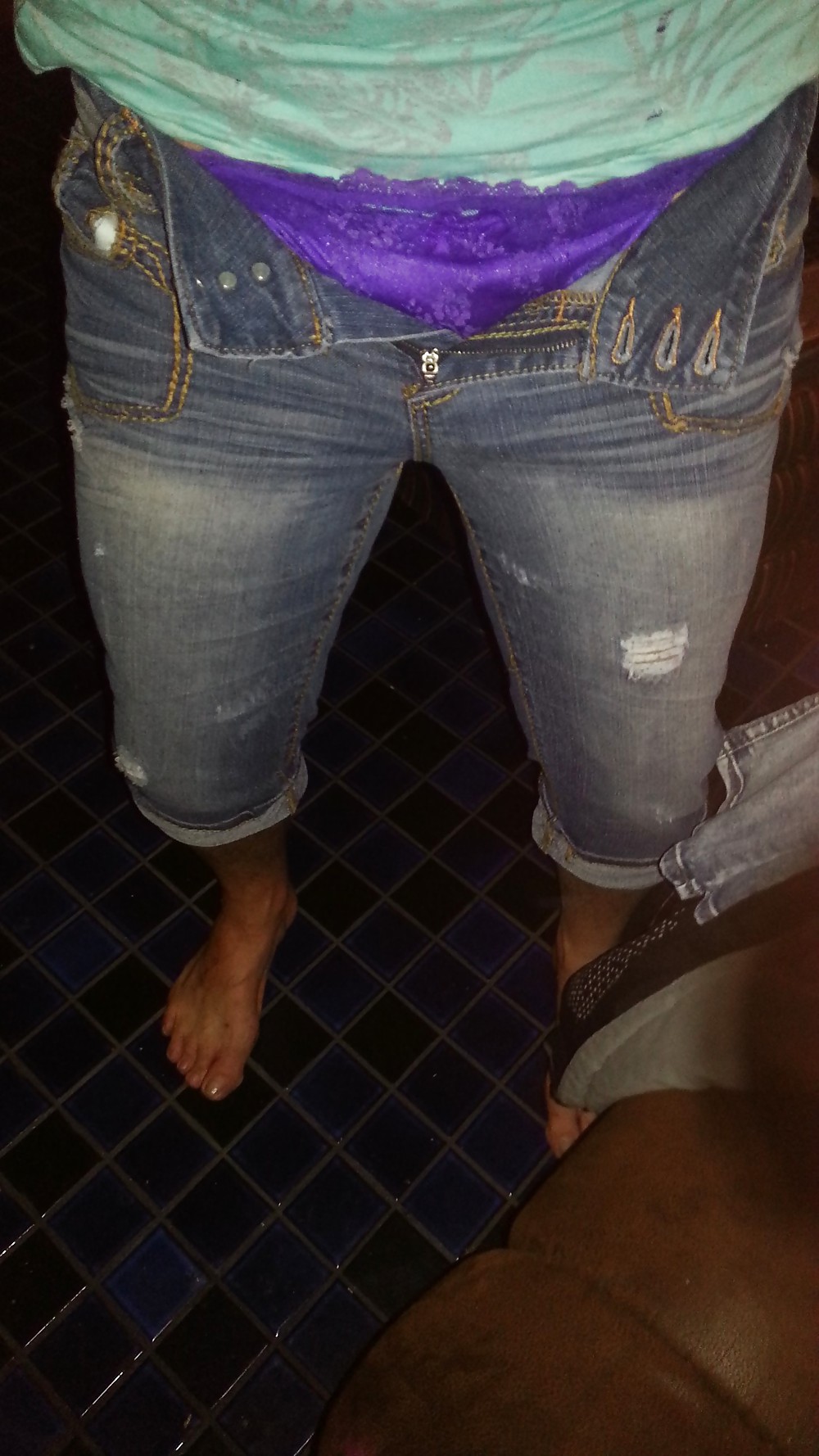 Dressed in Exs Capris and Panties #15095740