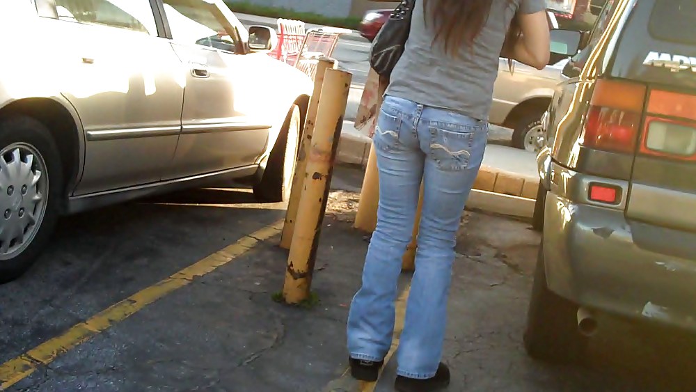 Pattys nice tight butt ass in jeans in the parking alot #3050340