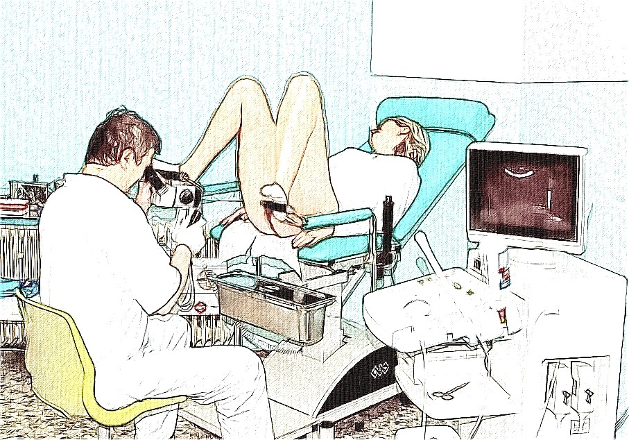 Maedchen beim Frauenarzt - Photoshop Art #4838988
