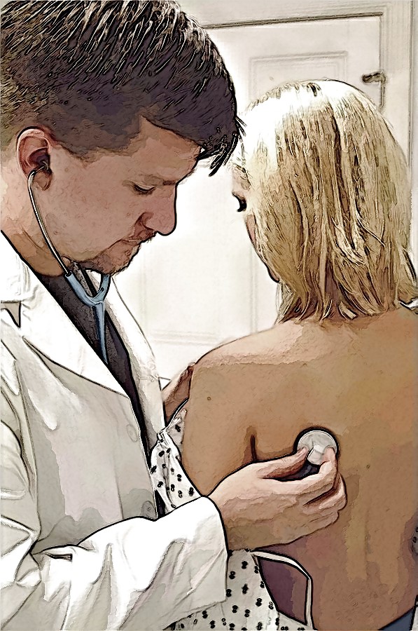 Maedchen beim Frauenarzt - Photoshop Art #4839114