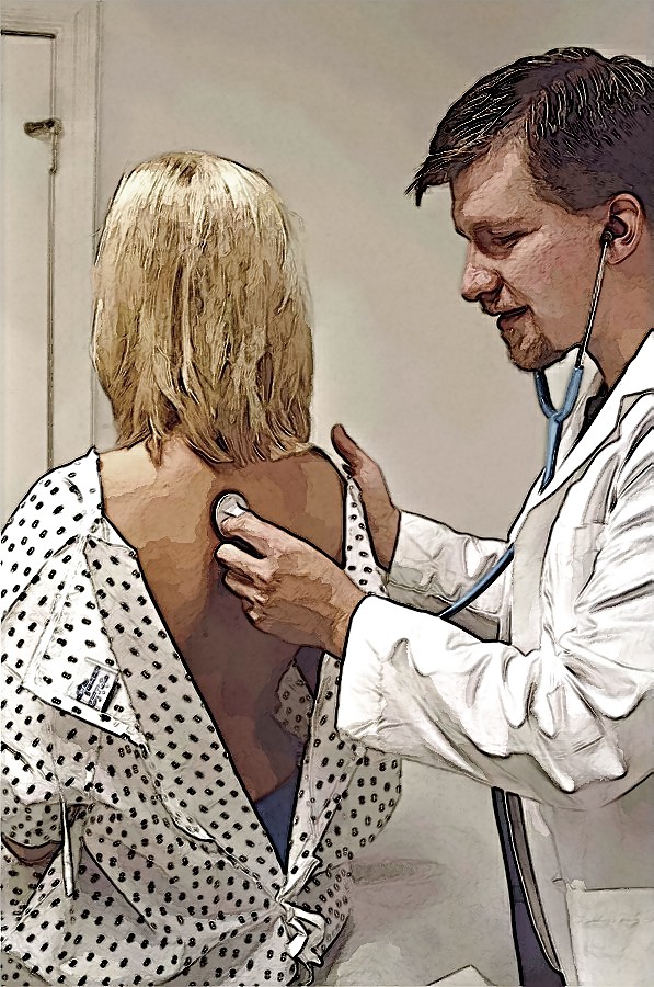 Maedchen beim Frauenarzt - Photoshop Art #4839124