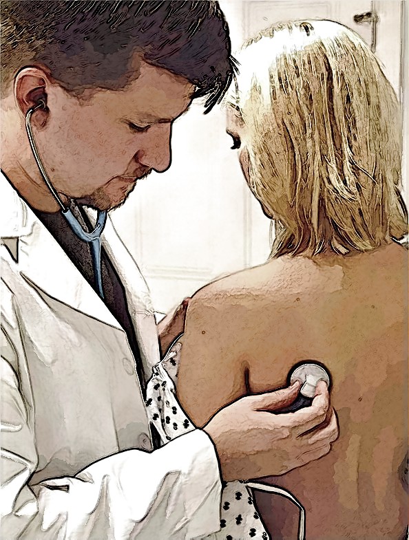 Maedchen beim Frauenarzt - Photoshop Art #4839203