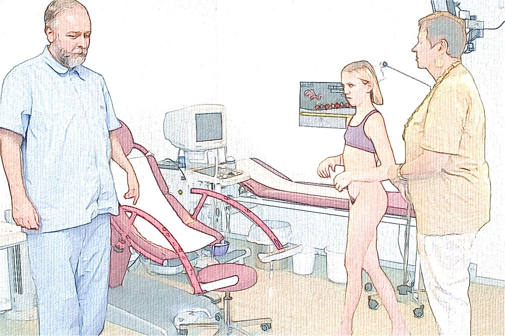 Maedchen beim Frauenarzt - Photoshop Art #4839292