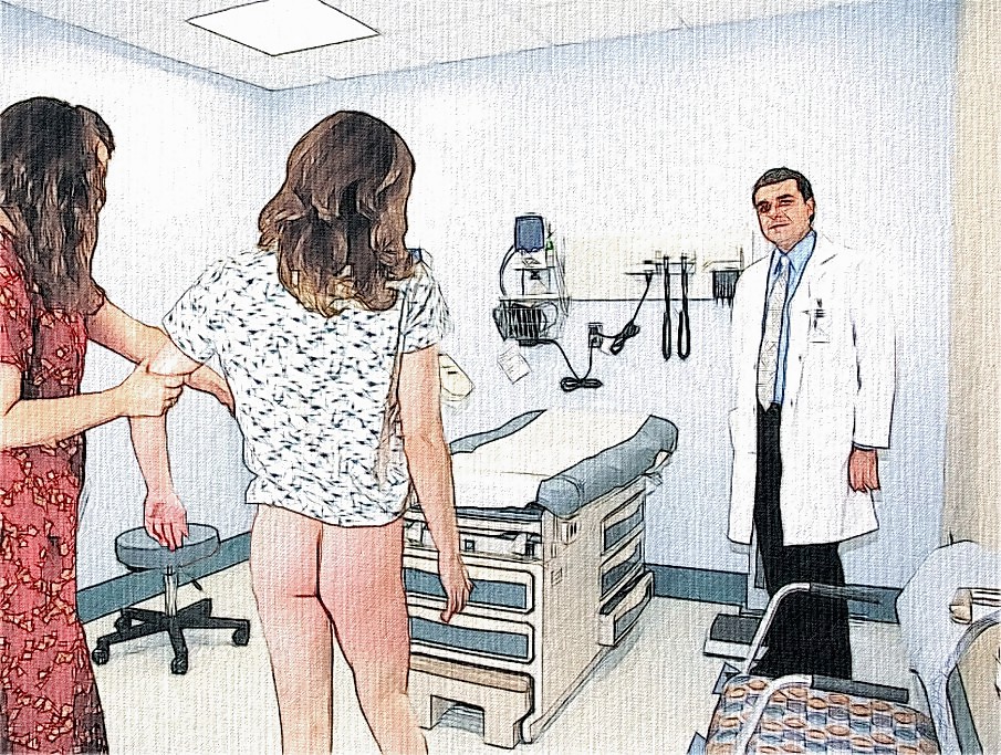 Maedchen beim Frauenarzt - Photoshop Art #4839324