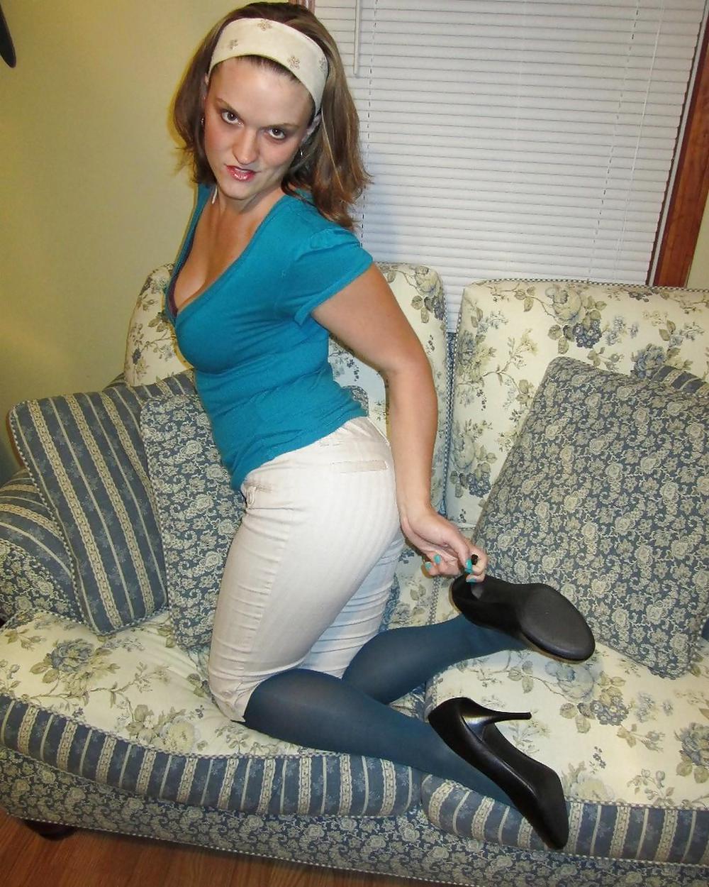 SEXY BUSTY IN PANTYHOSE #8839045