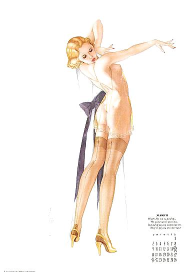 Erotic Calendar 3  -  Vargas Pin-ups 1941 #7163907
