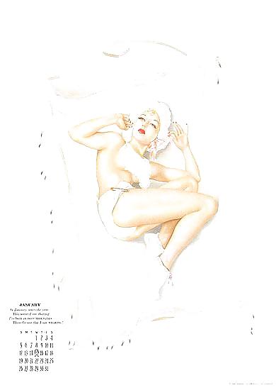 Erotic Calendar 3  -  Vargas Pin-ups 1941 #7163972