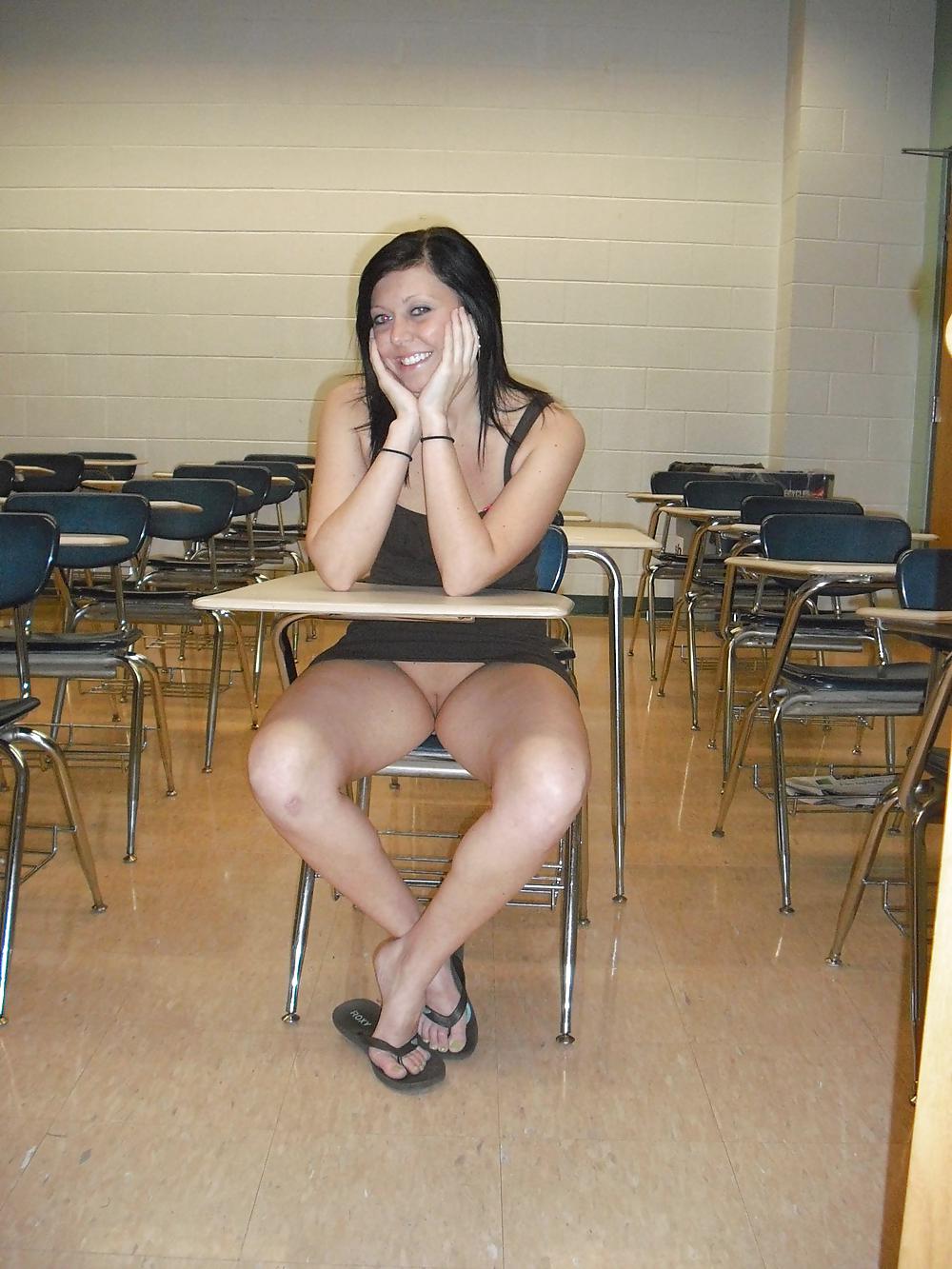 Teen Nude in Class Room #19263502