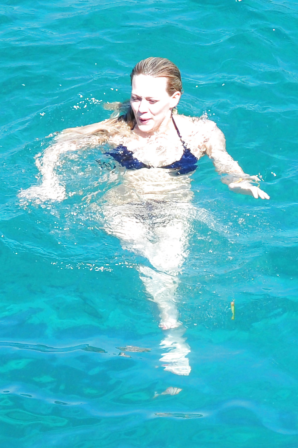 Hilary Duff wearing a bikini in Italy #7313866