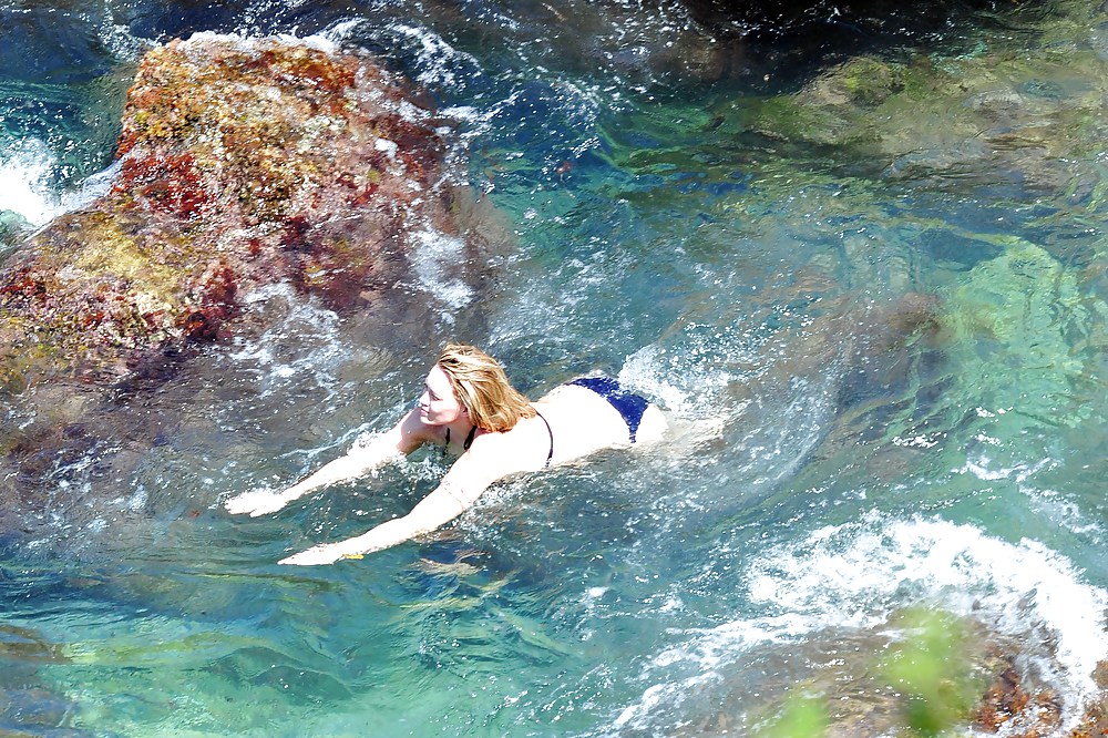 Hilary Duff wearing a bikini in Italy #7314092