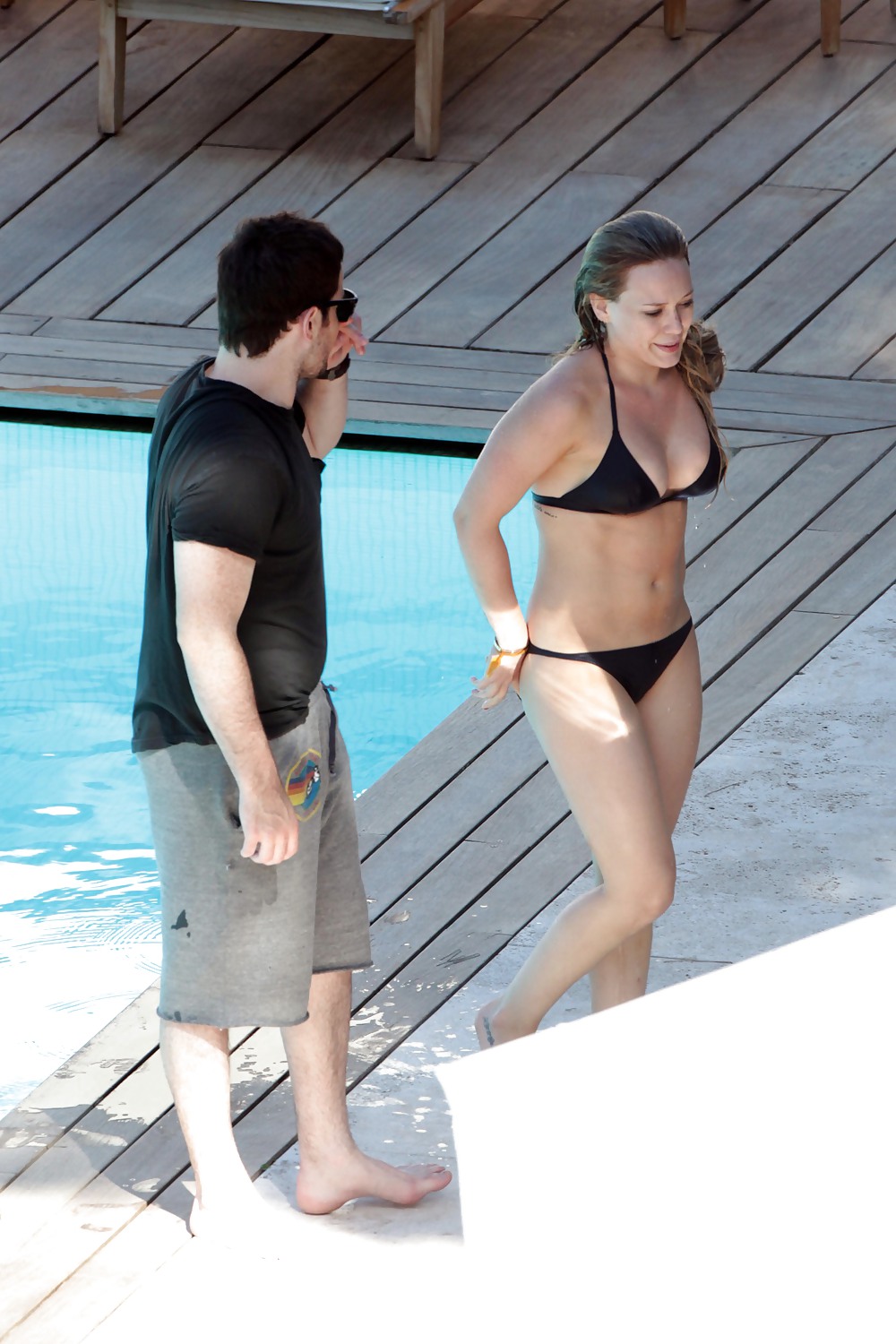 Hilary Duff wearing a bikini in Italy #7314139