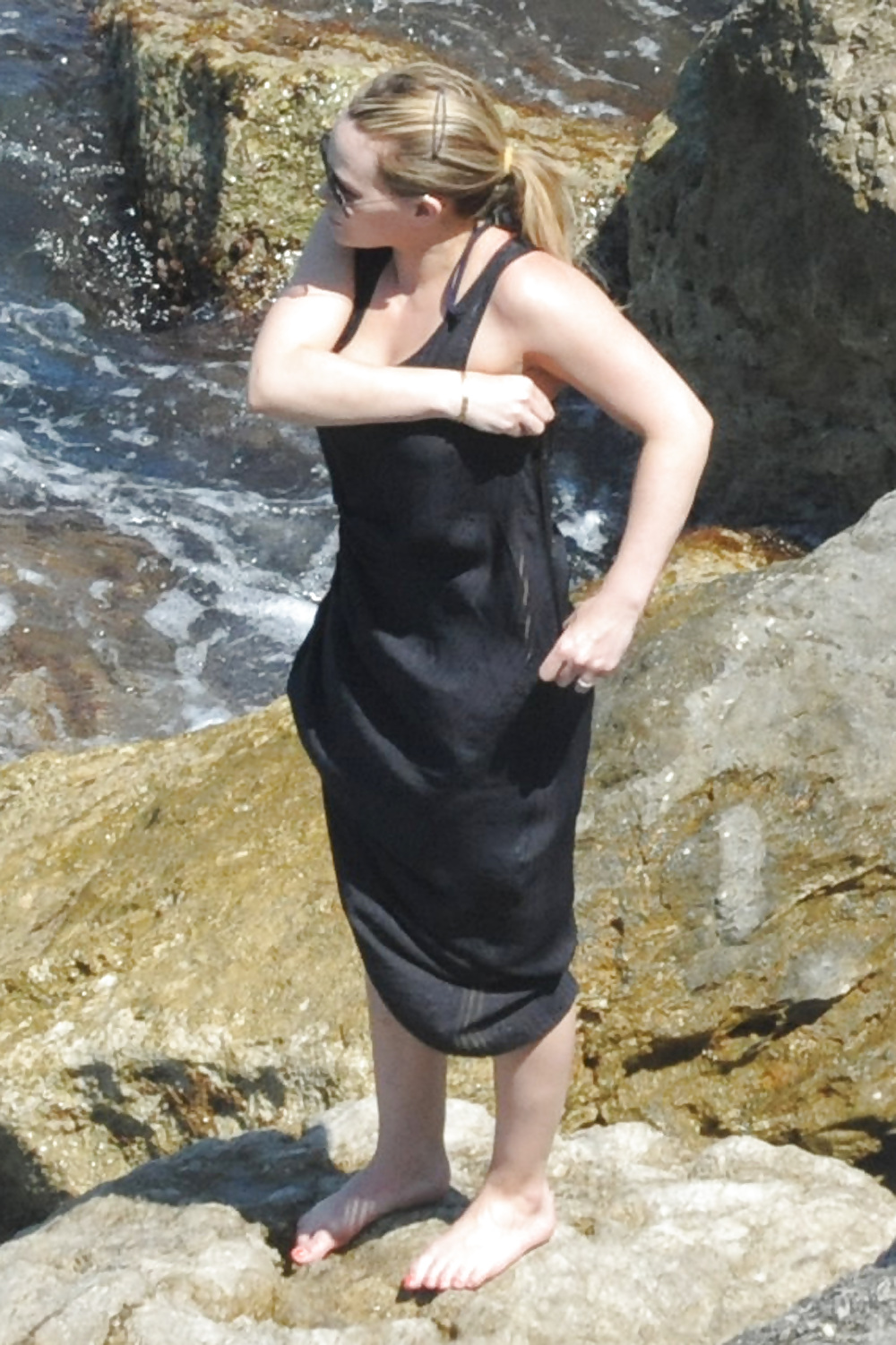 Hilary Duff wearing a bikini in Italy #7314178