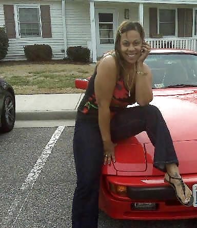 My mother on top of tony's car #1425781