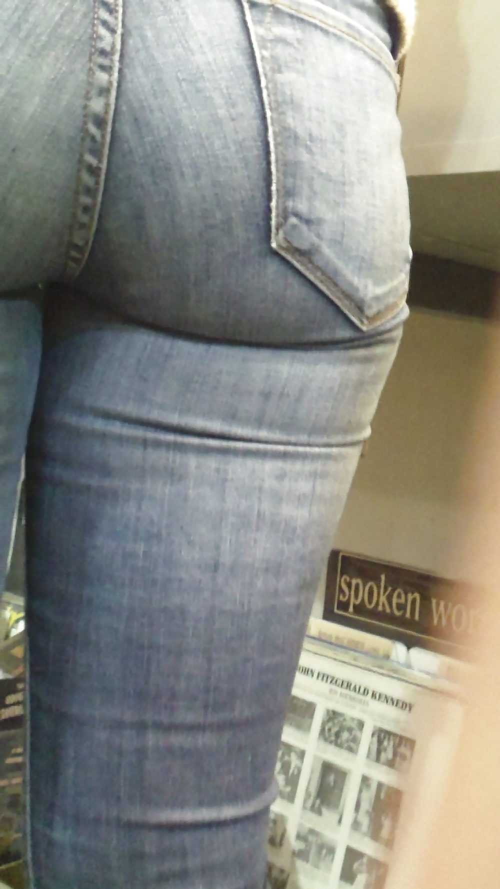 Smooth teen ass & butt in blue jeans #20904341
