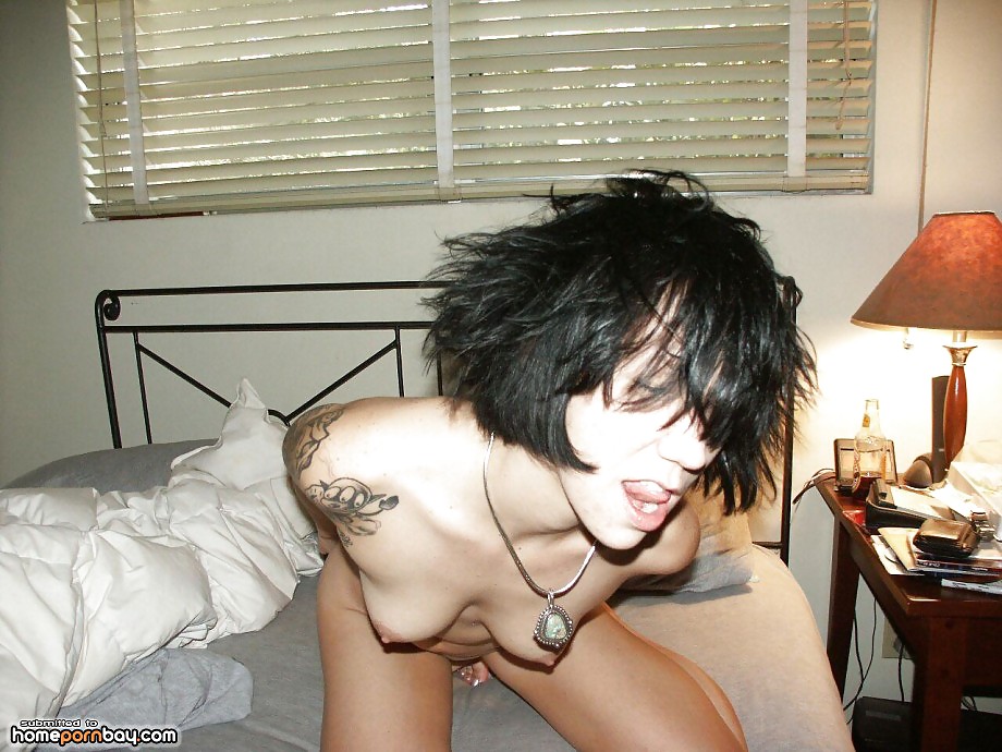 Tattooed Emo babe posing #16781461