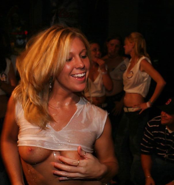 Blonde showing her skills at miss wet t-shirt #16313178