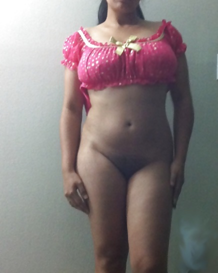 Indian chick striptease in pink #8637491