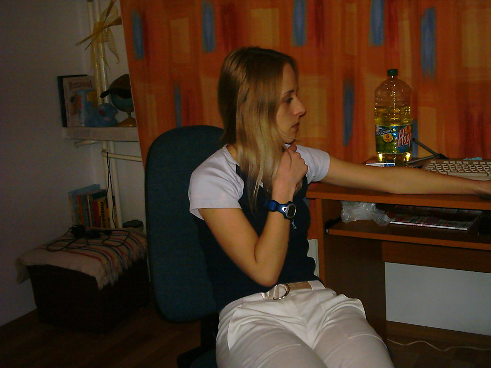 Adorable smiling blonde girlfriend #9468997