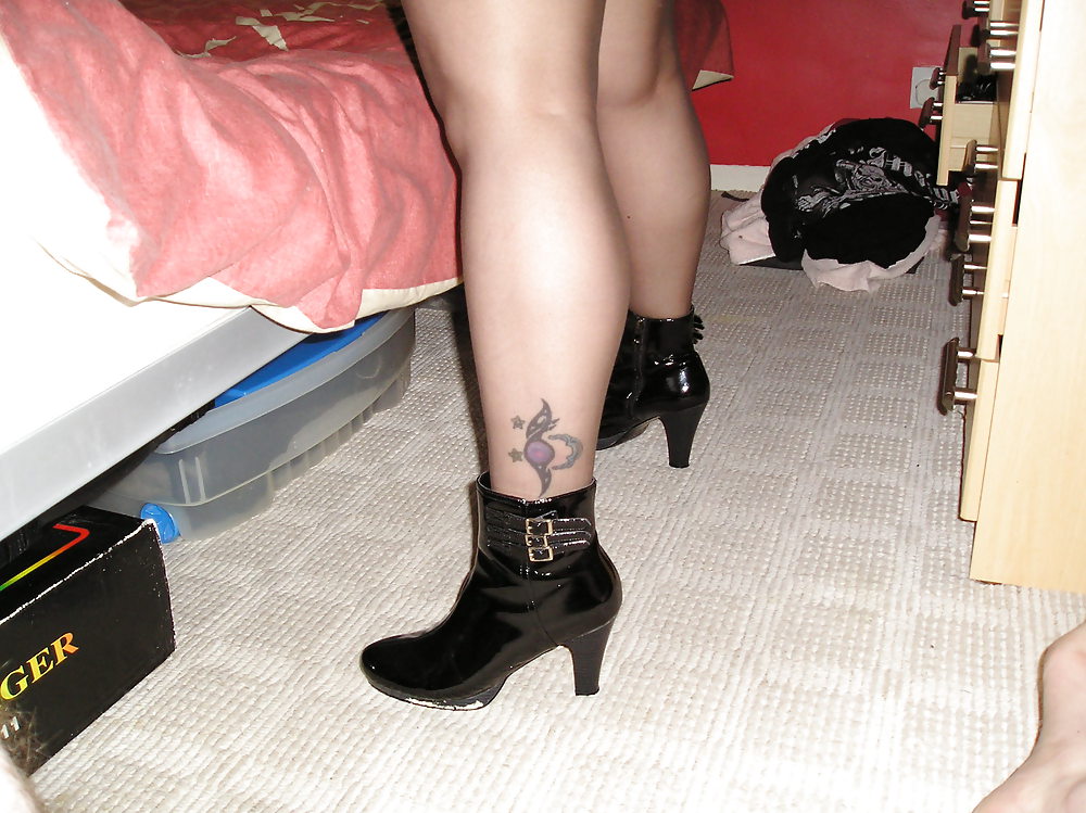 Heels and nylons #15746734