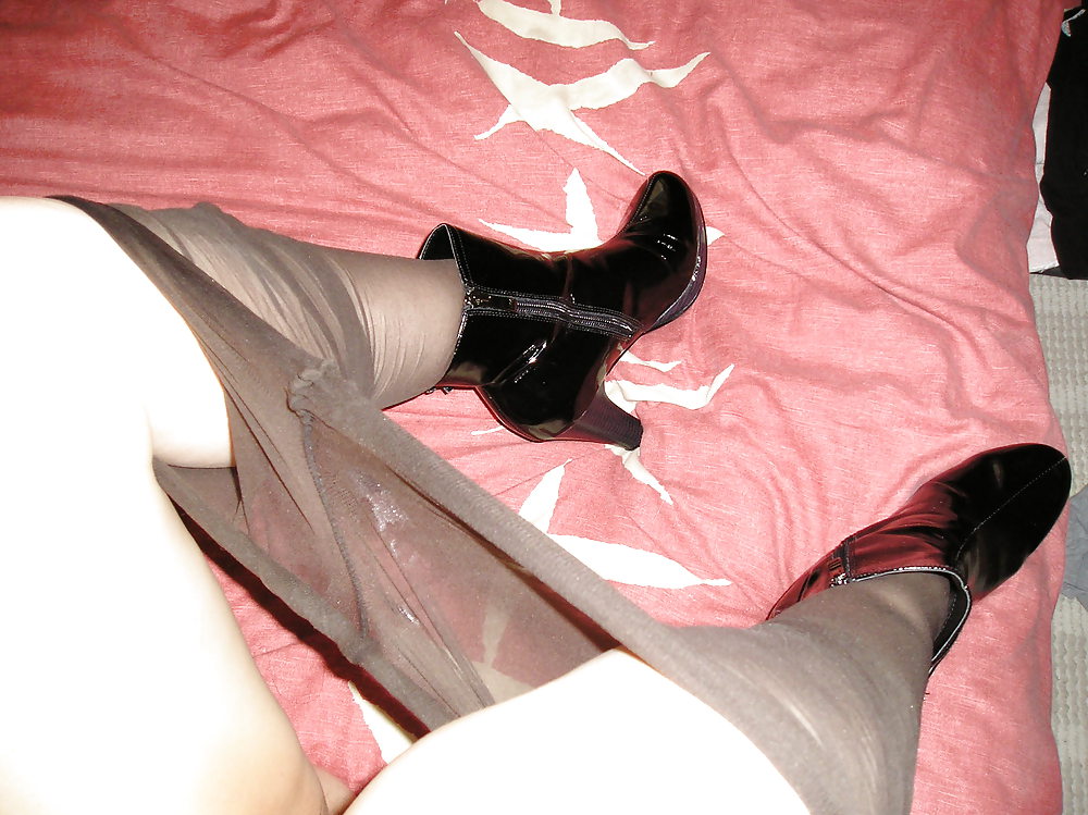 Heels and nylons #15746800