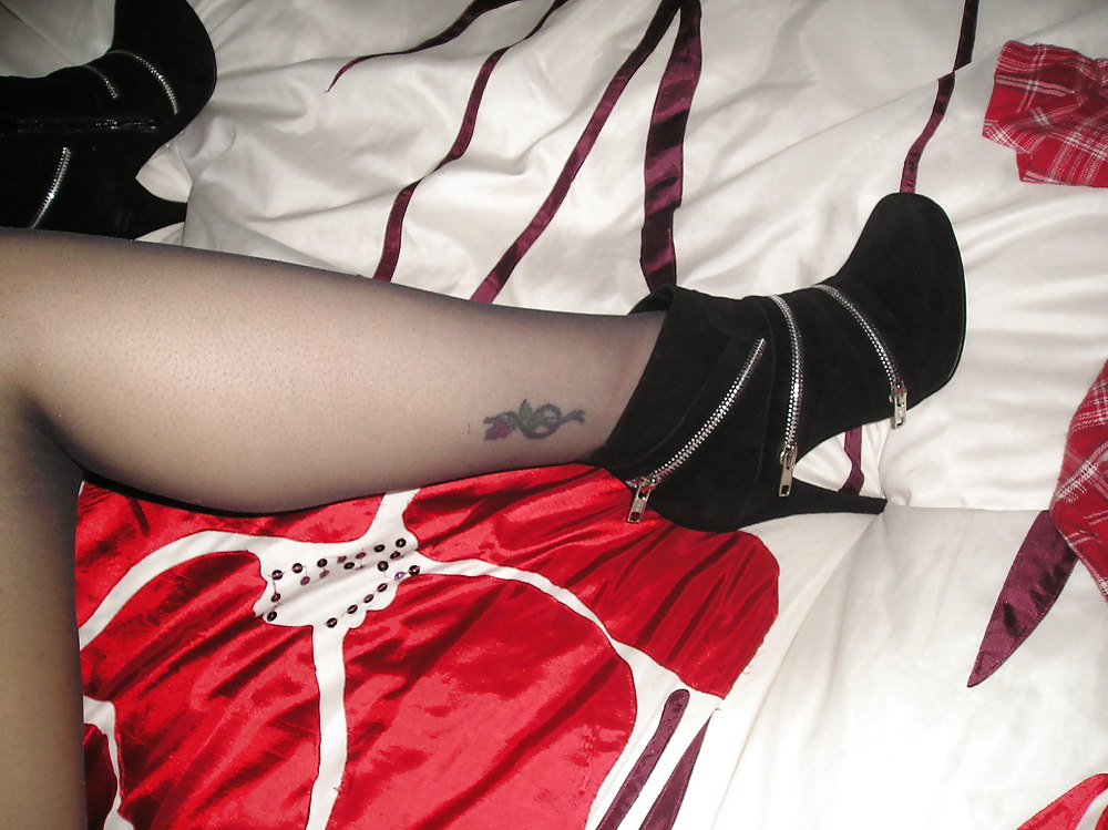 Heels and nylons #15746819