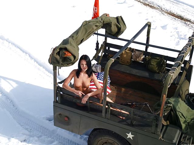 Naked In Winter In Milltary Jeep By Blondelover. #3611359