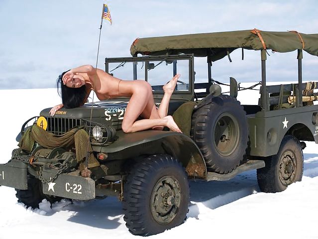 Naked In Winter In Milltary Jeep By Blondelover. #3611398